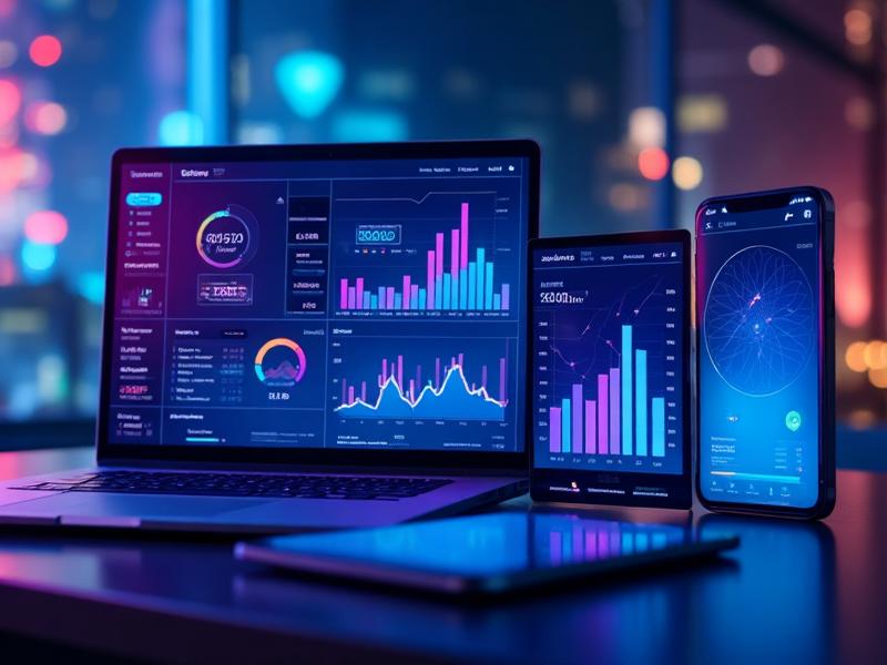 Real-time analytics dashboard with mobile access and cloud-based platform